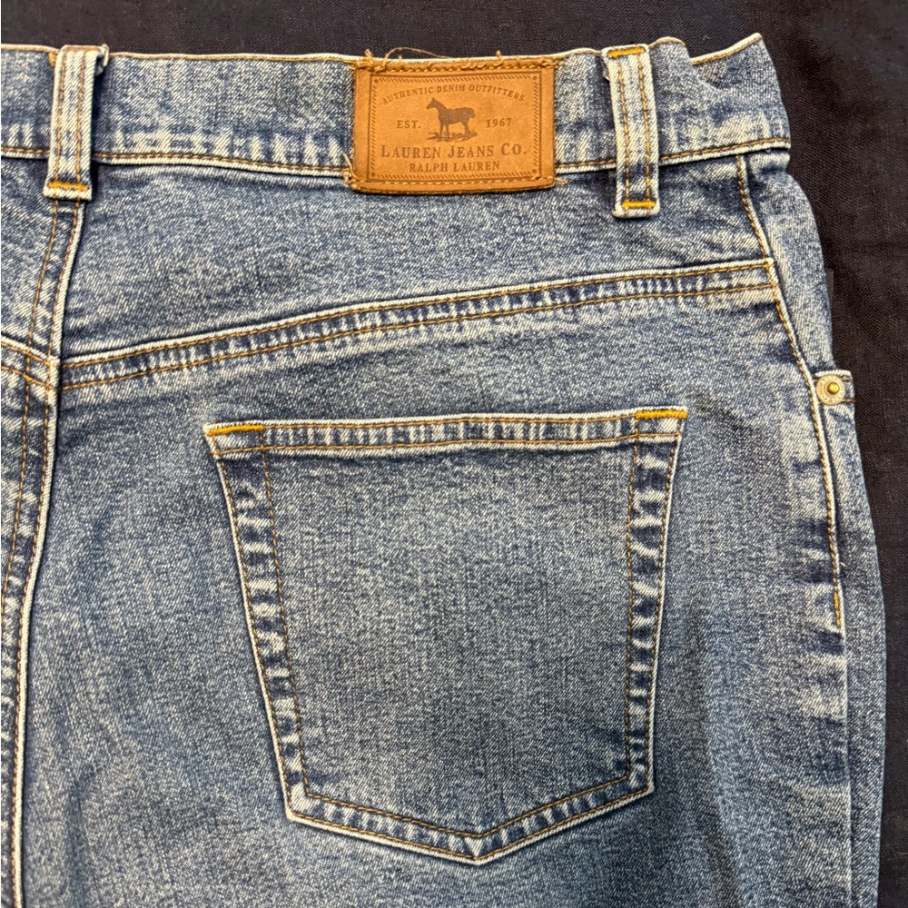 Vintage Ralph Lauren Classic Blue Straight Jeans, Size 8